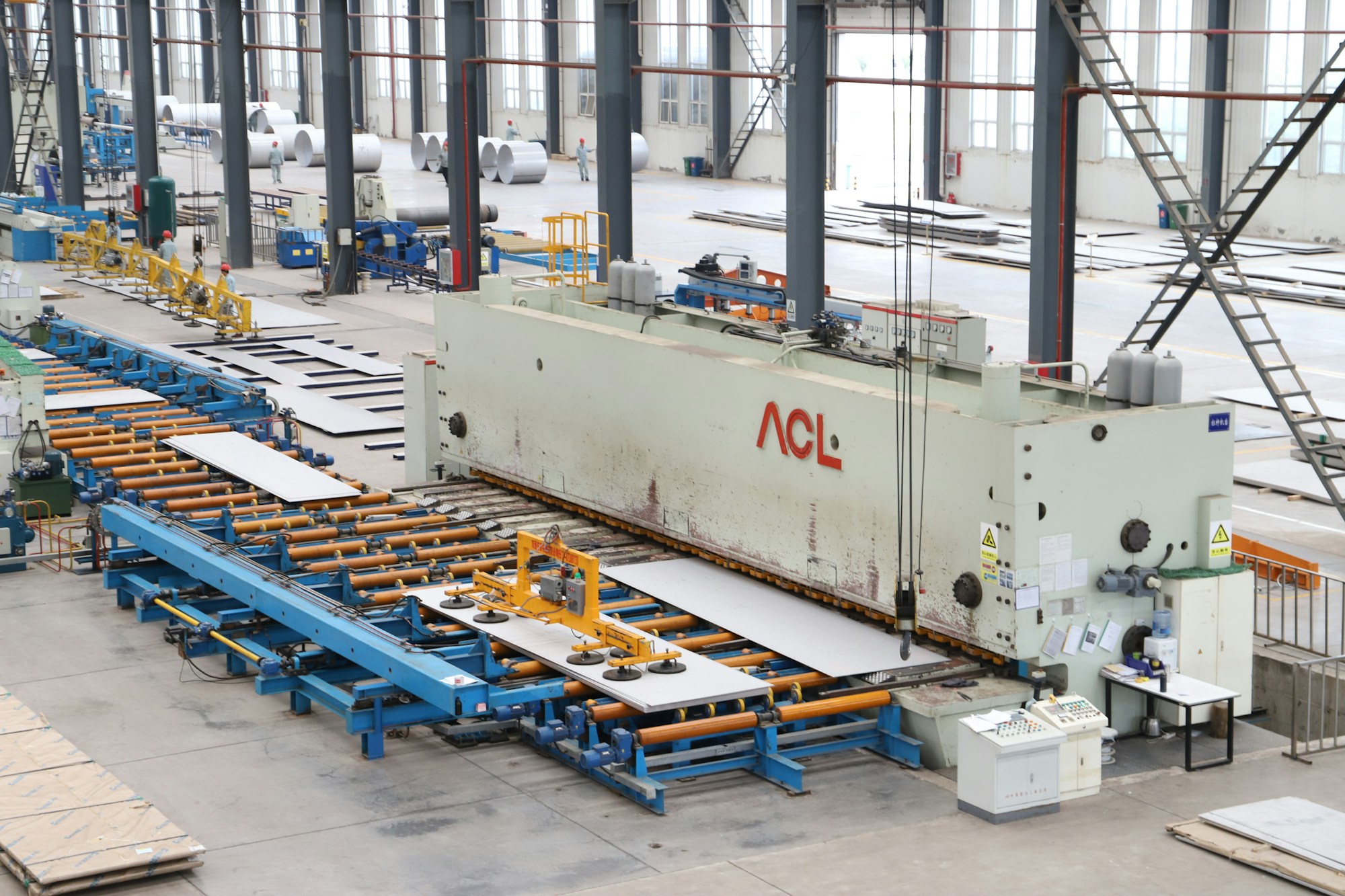 Industrial machinery in a factory