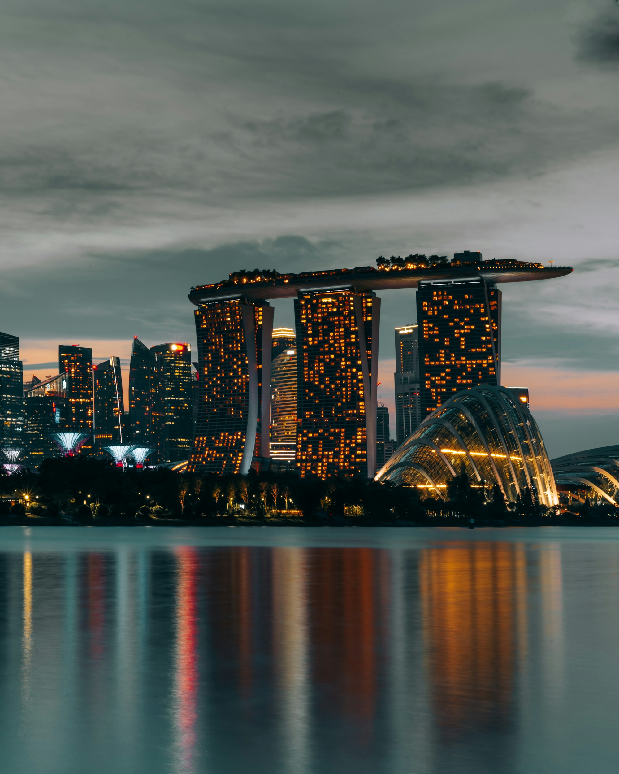 Southeast Asia city skyline